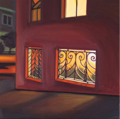 Night restaurant painting